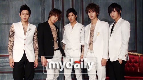 SS501 in their Tattoo costume. SS501 has gone up to the #1 position on Mnet 
